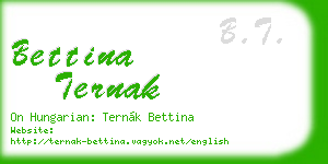 bettina ternak business card